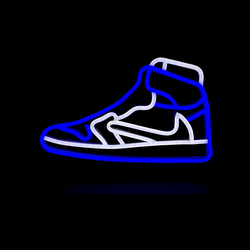 Sneakers neon sign - decor light.